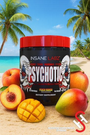(image for) Peach Mango Psychotic Preworkout by Insane Labz
